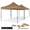 Tente de fête Easy-Up – 6x3 m | Ensemble incl. 2x tente de fête et 1x kit de connexion - Beige