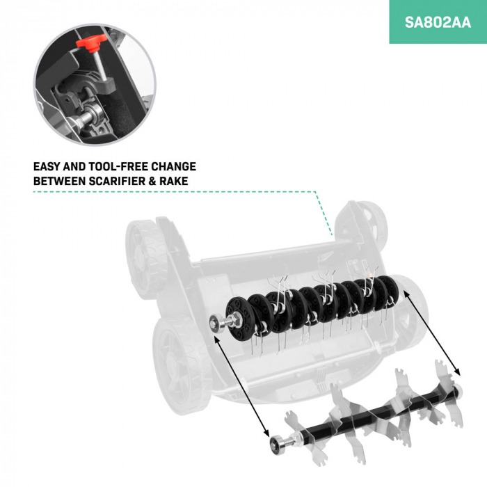 Aerator roller - 32 cm | for scarifier/aerator SA501AC