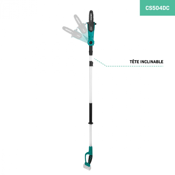 Telescopic chainsaw 20V – 200 up to 260 cm. | Excl. battery and quick charger