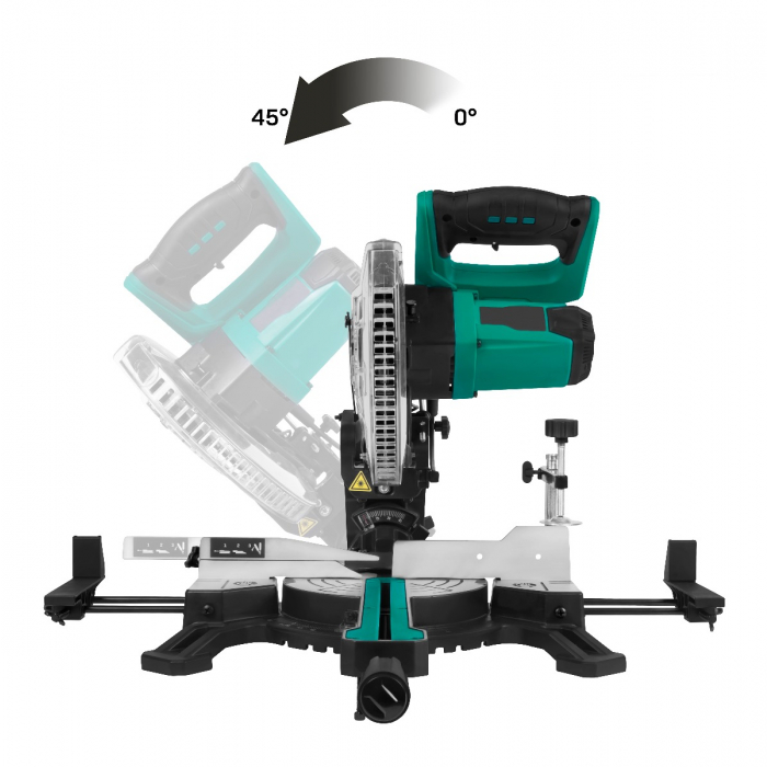 Mitre saw 1500W - 216mm – with laser | Incl. 40T saw blade