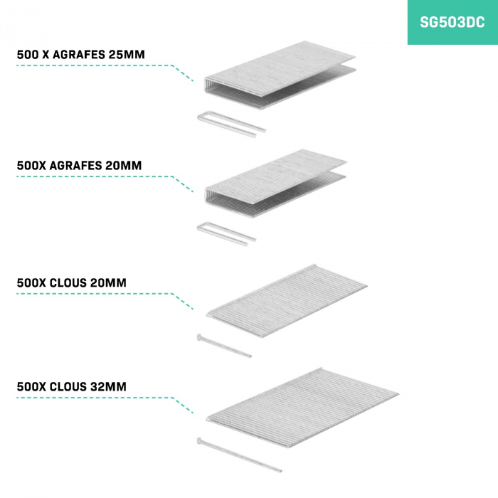 Staple gun 20V | Excl. battery and quick charger