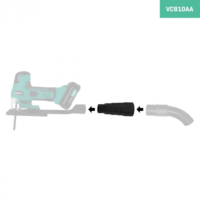 Powertool adapter / Universal adapter for extraction ports of 26-40mm | 3pcs.