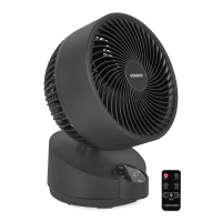 ventilateur de bureau luxueux très silencieux 3 vitesses noir télécommande inclue-af501ac-principal-VONROC