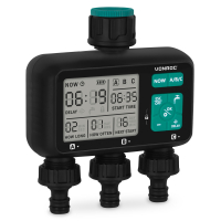 3-Way Water Timer - 3 Zones | Adjustable Watering Time and Frequency per Zone
