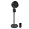 Ventilateur à piédestal luxueux - 98cm - très silencieux - 3 vitesses - noir | Télécommande inclue