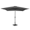 Parasol Rosolina Gris 280x280cm – Parasol Premium Haute Qualité | Incl. Pied de parasol