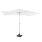Parasol Rapallo 200x300cm - Parasol Premium - Blanc | Incl. pied en béton 20 kg