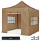 Tente de fête Easy-Up - 3x3 m | Ensemble incl. parois latérales - Beige