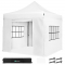 Tente de fête Easy-Up - 3x3 m | Ensemble incl. parois latérales - Blanche