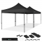 Tente de fête Easy-Up – 6x3 m | Ensemble incl. 2x tente de fête et 1x kit de connexion - Noire