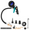 PRO Tire Inflator – 3-in-1: inflate, measure pressure and release air – digital manometer | incl. accessoires