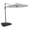 Parasol cantilever Bardolino 300cm - Premium parasol - Beige | Incl. 4 dalles remplissables