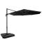 Parasol cantilever Bardolino 300cm - Premium parasol - Anthracite/Noir | Incl. 4 dalles remplissables