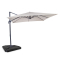Parasol en porte-à-faux Pisogne 300x300cm - Premium parasol - Beige | Incl. Dalles de parasol remplissables 