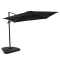 Parasol en porte-à-faux Pisogne 300x300cm - Premium parasol - Noir | Incl. Dalles de parasol remplissables 