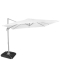 Parasol Porte-à-Faux Pisogne 300x300cm - Premium parasol - Blanc | Incl. Dalles de parasol remplissables