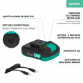 Battery 20V – 2.0Ah | bi-directional USB-C port