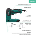 Electric tacker - Incl. 900 staples & 300 nails