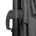 Cantilever parasol Pisogne 300x300cm – Premium parasol - Anthracite/Black | Incl. fillable parasol tiles