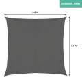 Shade Sail Square – Premium – 360×360 cm – Water resistant | Grey