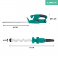 Cordless Hedge Trimmer 12V – 350mm | Incl. Battery and USB-C Cable
