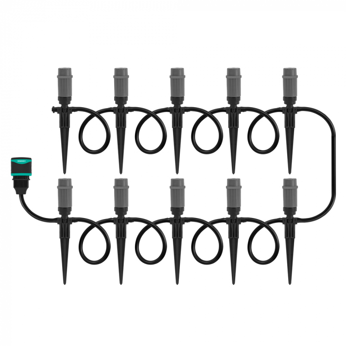 Irrigation System – 3 sprinkler modes: drip, spray & mist | Incl. 15m hose main product photo