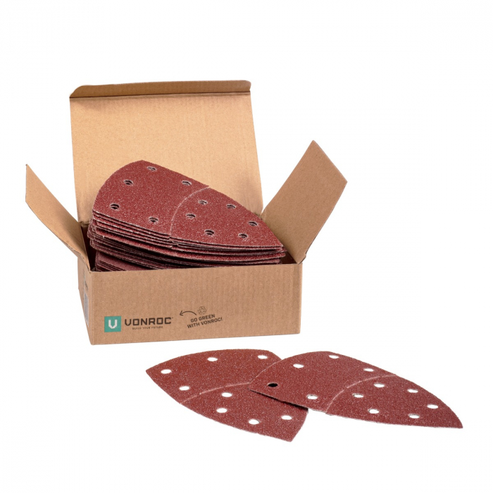Lot de papier abrasif pour ponceuse delta | 100x150mm - 50pcs main product photo