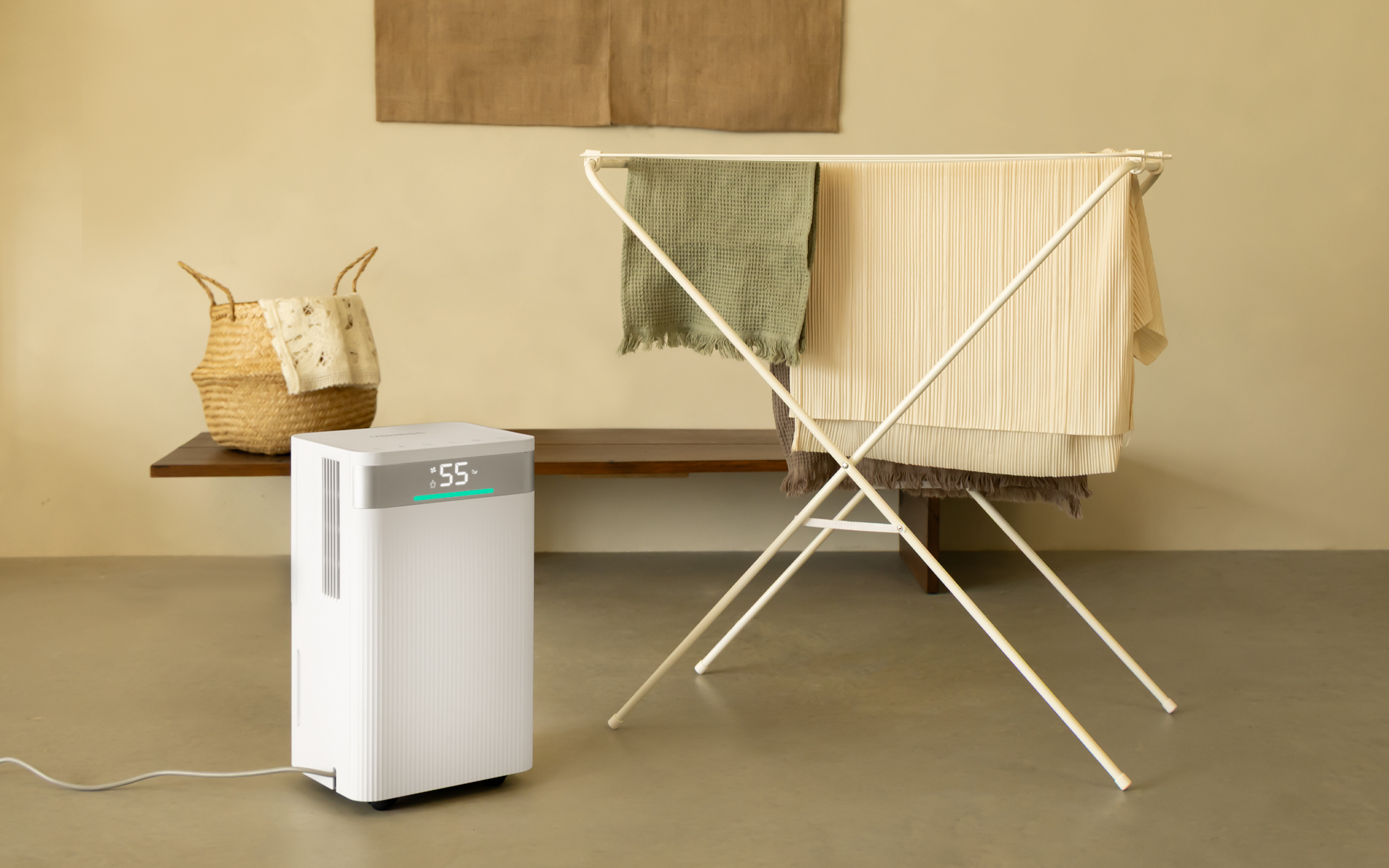 Séchage rapide du linge avec le déshumidificateur VONROC